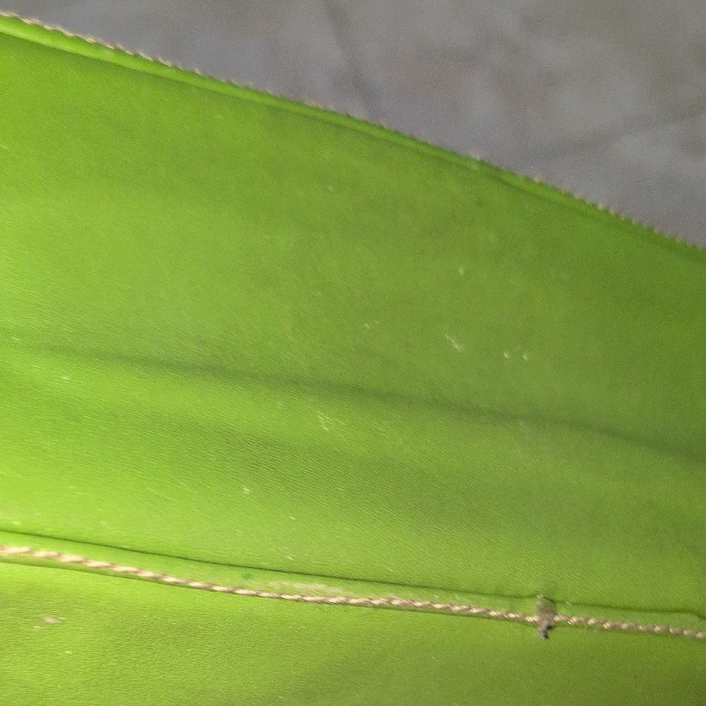 ANTONIO MELANI Green Satchel with Silver Accents